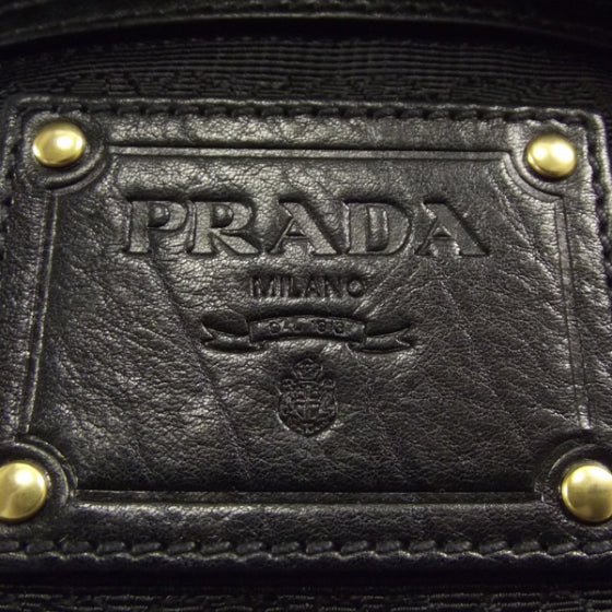 Vitello Daino Shoulder Bag Black