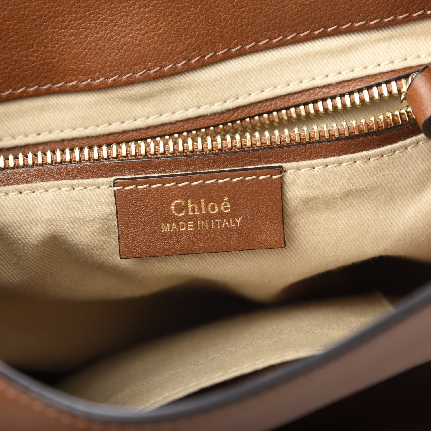 Chloe Suede Calfskin Small Faye Backpack Tan 5 of 10