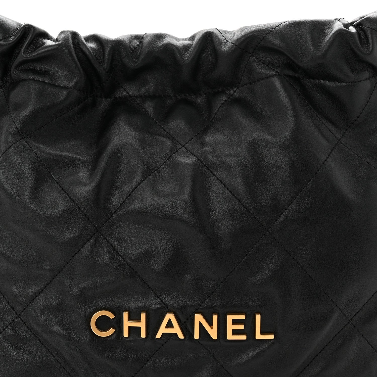 Chanel Shiny Calfskin Quilted Small Chanel 22 Black 8 of 10