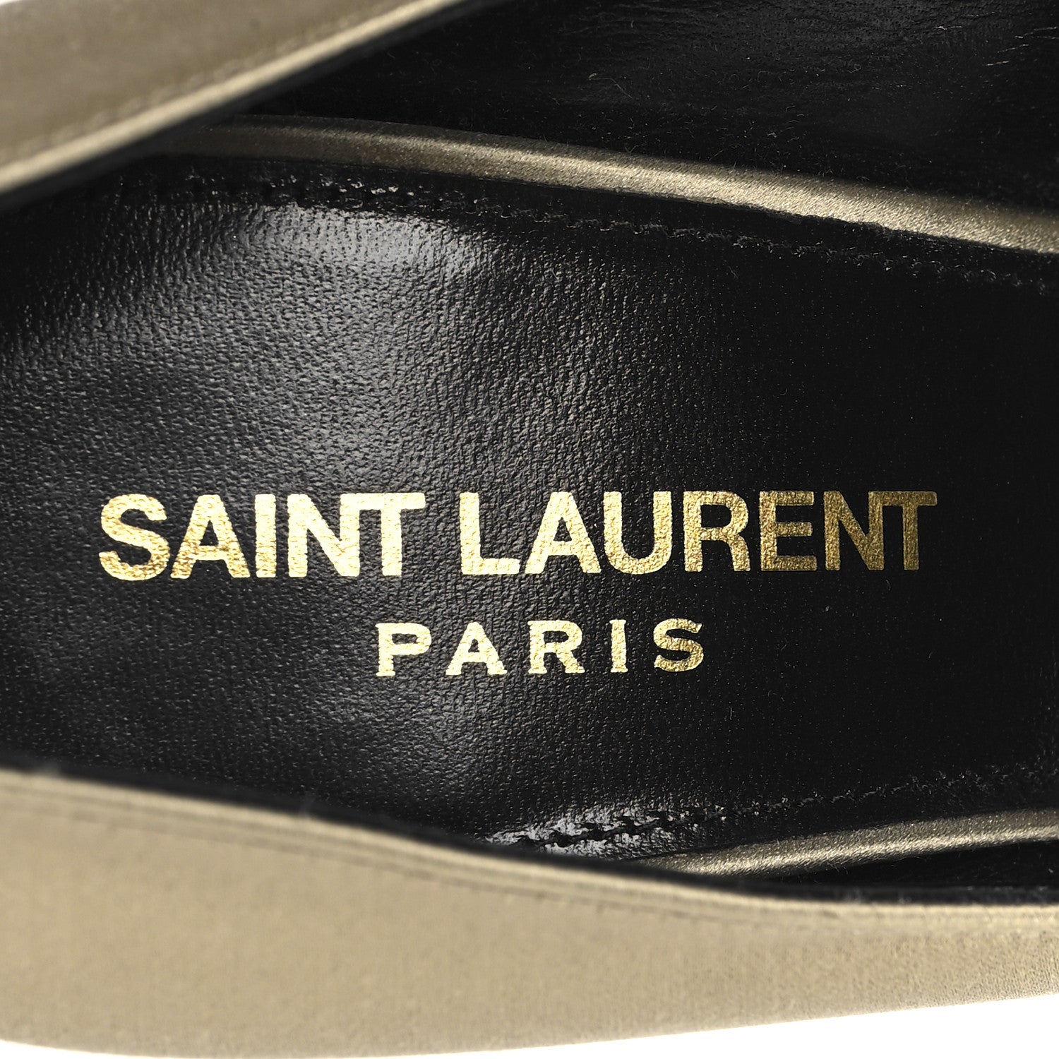 Saint Laurent Crepe Satin Instinct 110 Pumps  37.5 Beige 9 of 11
