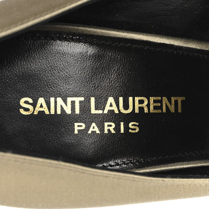 Saint Laurent Crepe Satin Instinct 110 Pumps  37.5 Beige 9 of 11