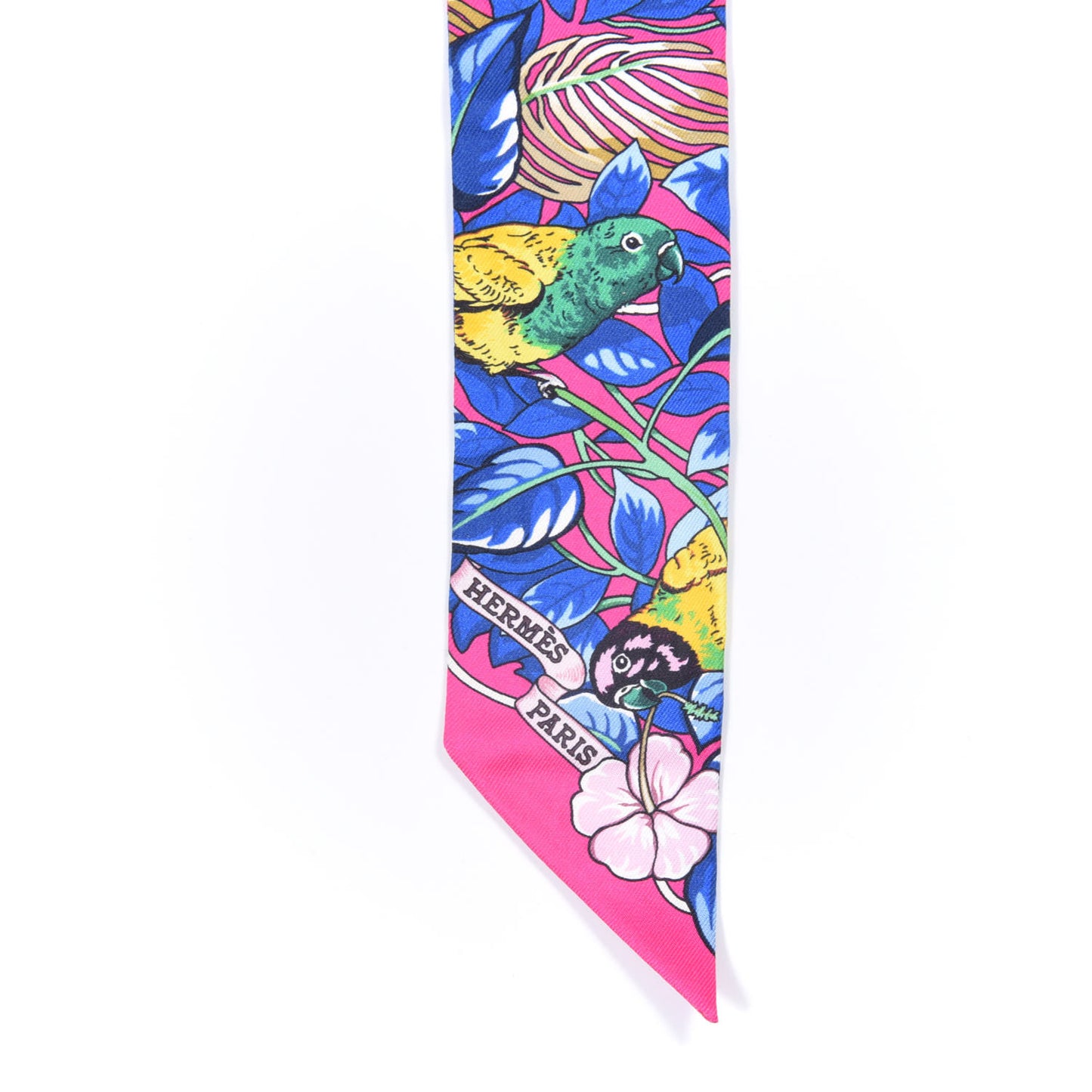 Silk Jungle Love Love Twilly Rose Vif Bleu Roy