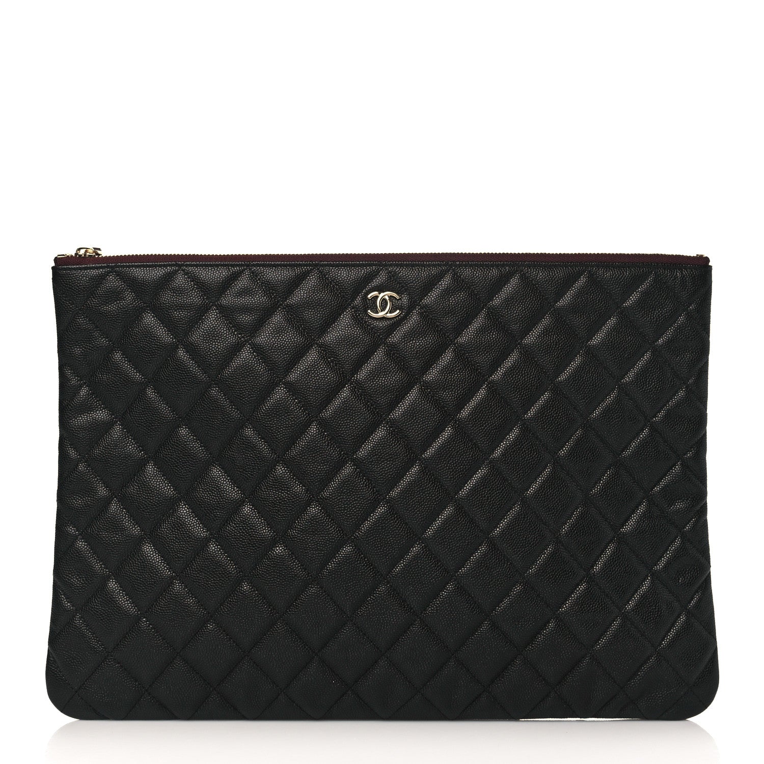 Chanel Caviar Quilted Large Cosmetic Case Black 1 of 7