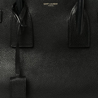 Saint Laurent Grained Calfskin Small Supple Sac De Jour Black 11 of 13