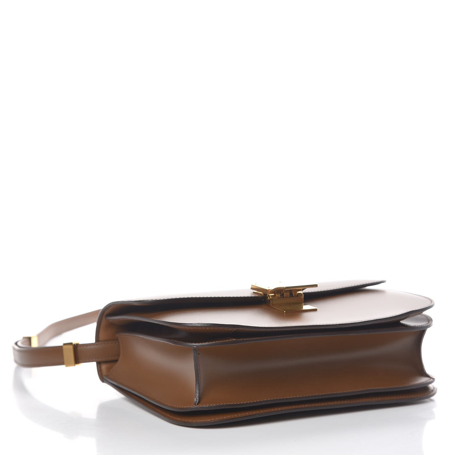 Box Calfskin Medium Classic Box Flap Bag Camel