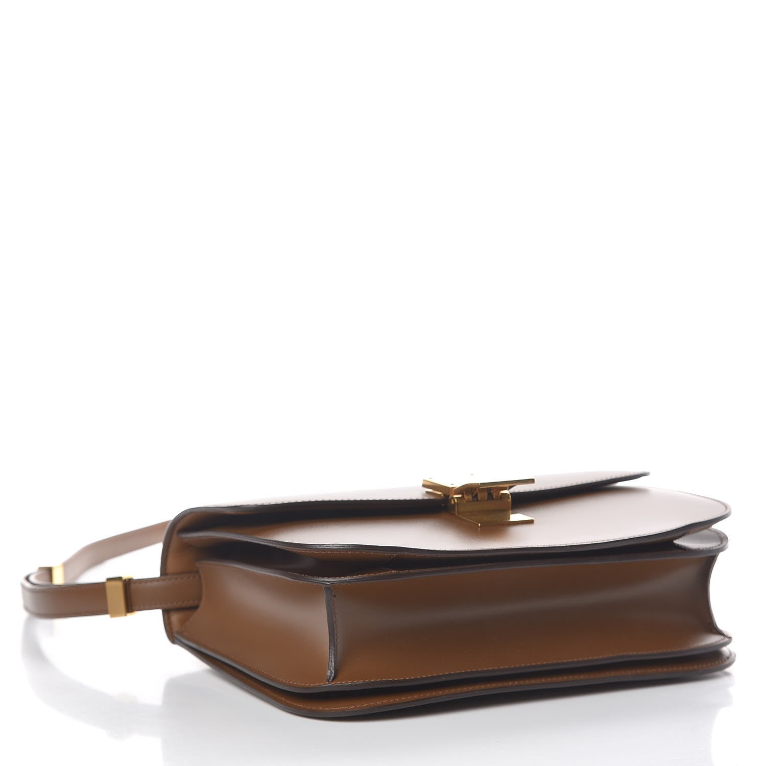 Celine Box Calfskin Medium Classic Box Flap Bag Camel 4 of 10