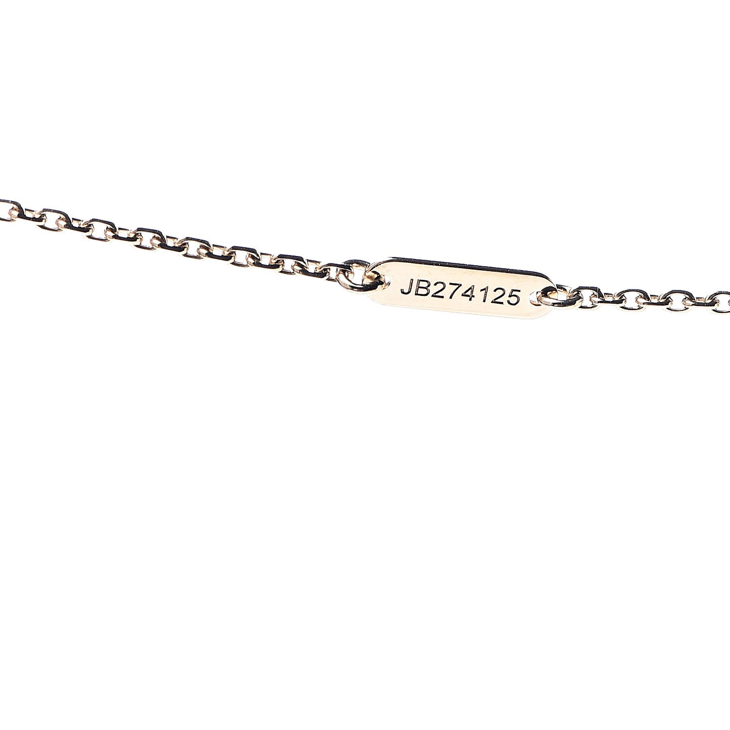 18K Yellow Gold Black Onyx Vintage Alhambra Pendant Necklace