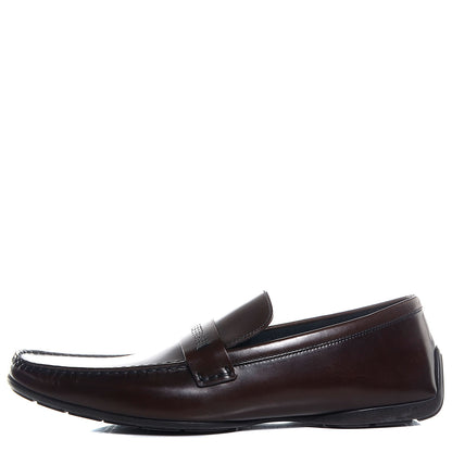 Louis Vuitton Mens Calfskin Bowery Moccasin Loafer 10 Brown 1 of 8