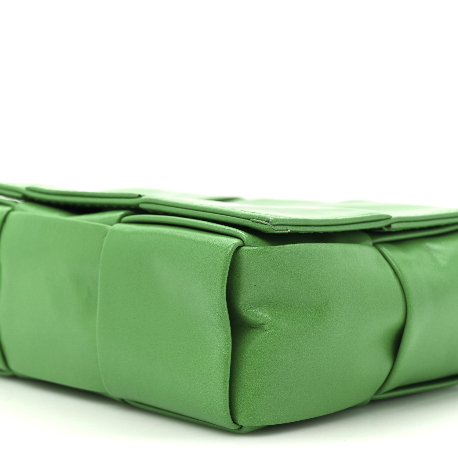 Bottega Veneta Paper Calfskin Maxi Intreccio Extra Mini Cassette Crossbody Bag Parakeet 9 of 10