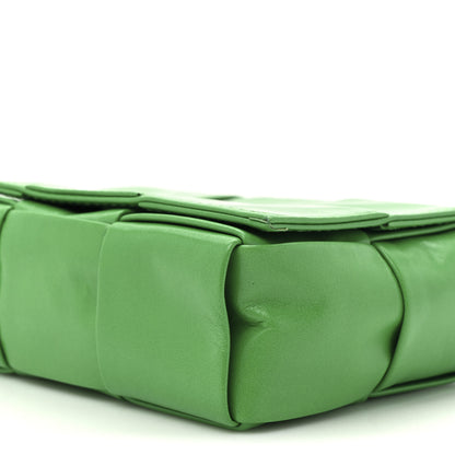 Bottega Veneta Paper Calfskin Maxi Intreccio Extra Mini Cassette Crossbody Bag Parakeet 9 of 10