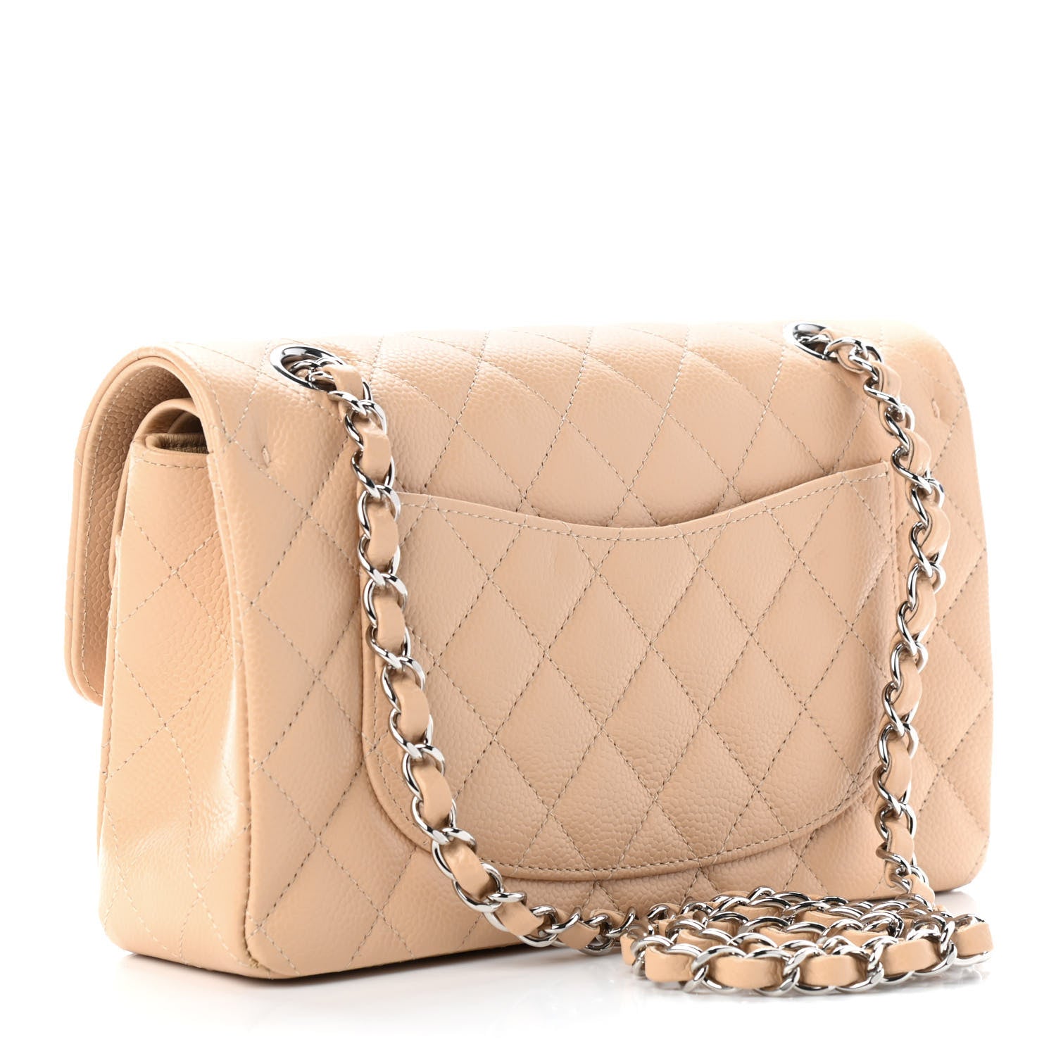 Chanel Caviar Quilted Small Double Flap Beige 3 of 9