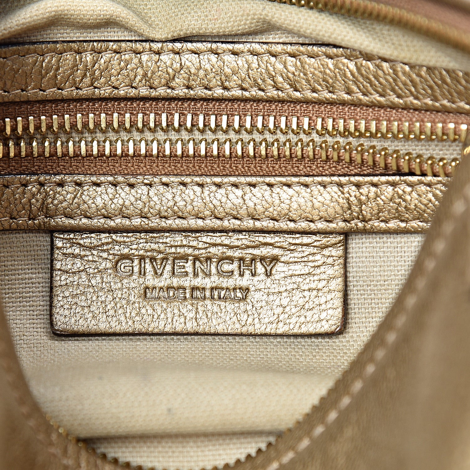 Givenchy Metallic Sugar Goatskin Mini Pandora Gold 6 of 25