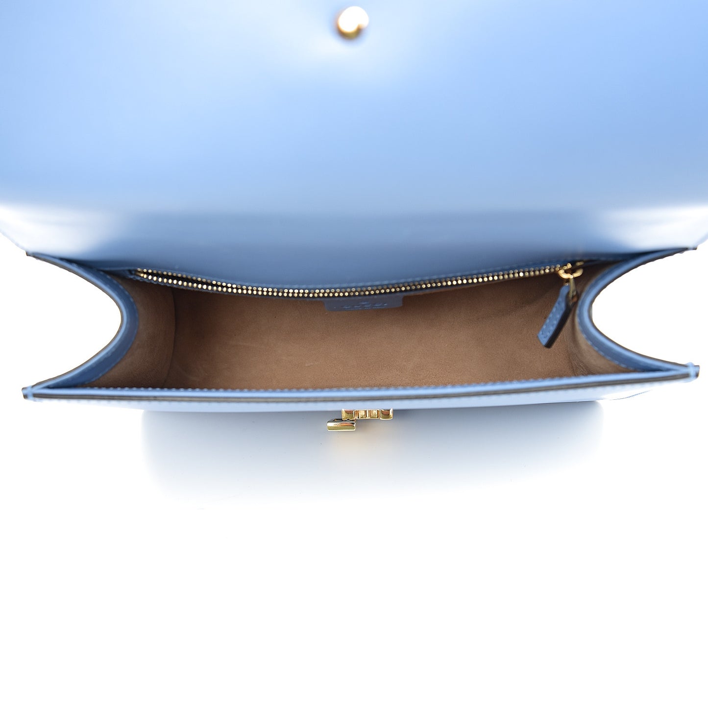 Calfskin Small Sylvie Shoulder Bag Clear Sky Blue