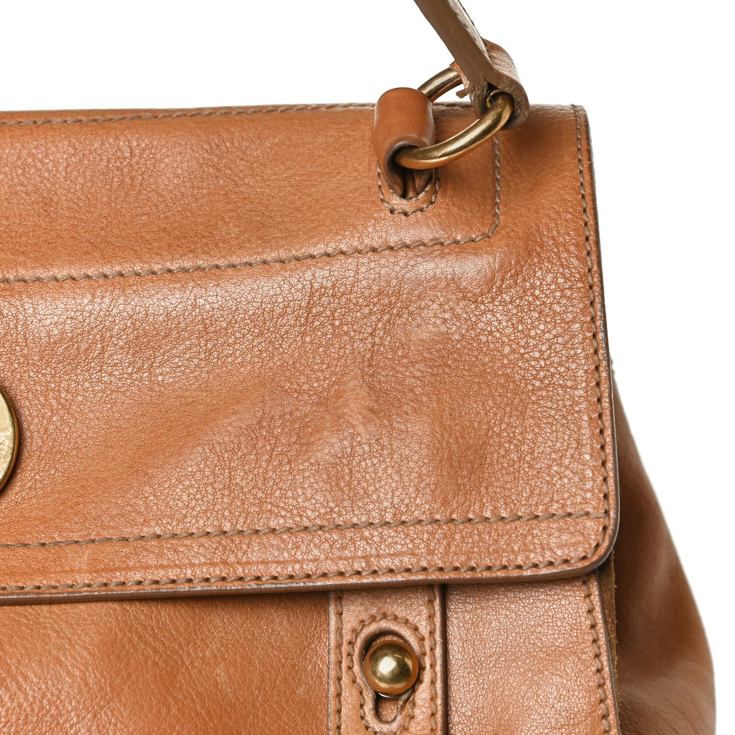 Saint Laurent Calfskin Suede Medium Muse Two Brown 18 of 20