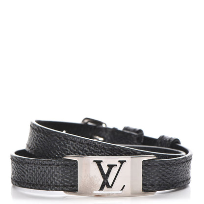 Louis Vuitton Damier Graphite Sign It Bracelet 1 of 6