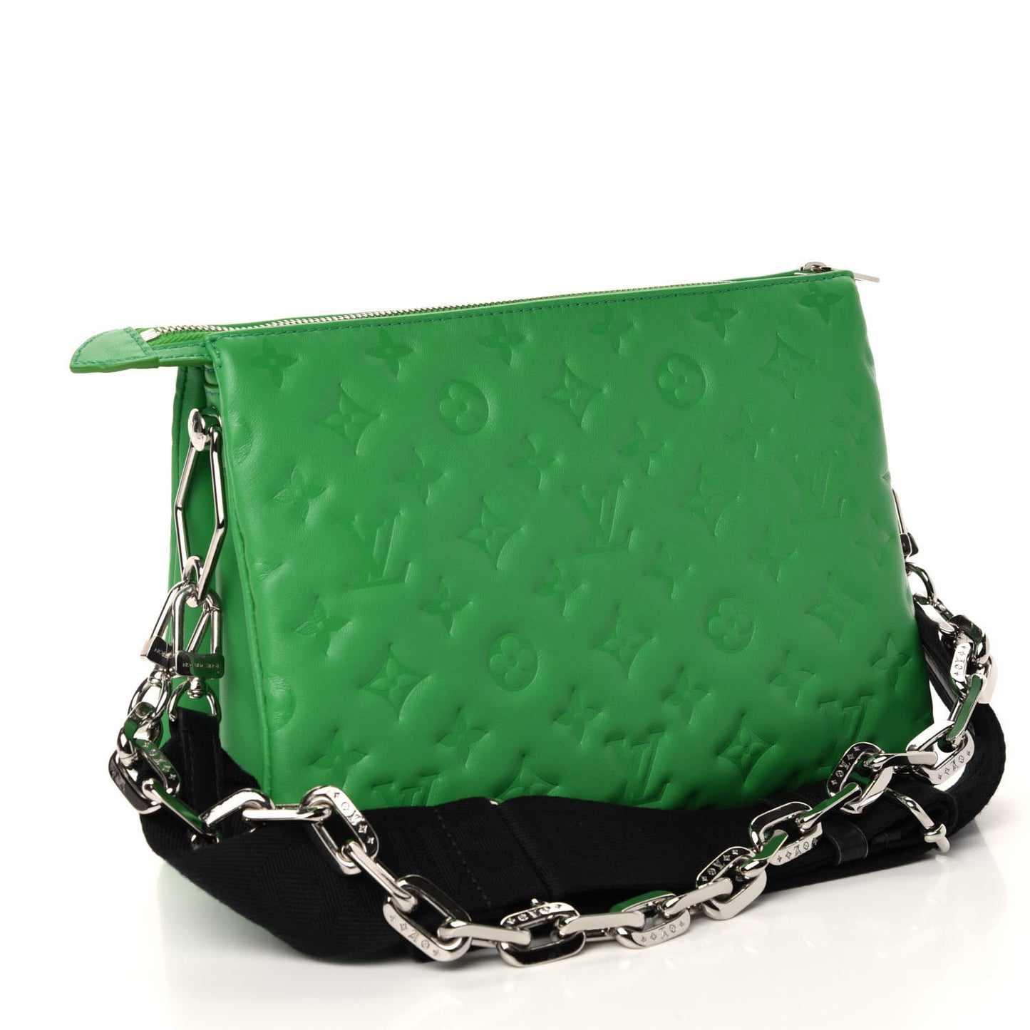 Lambskin Embossed Monogram Coussin PM LV Motion Green