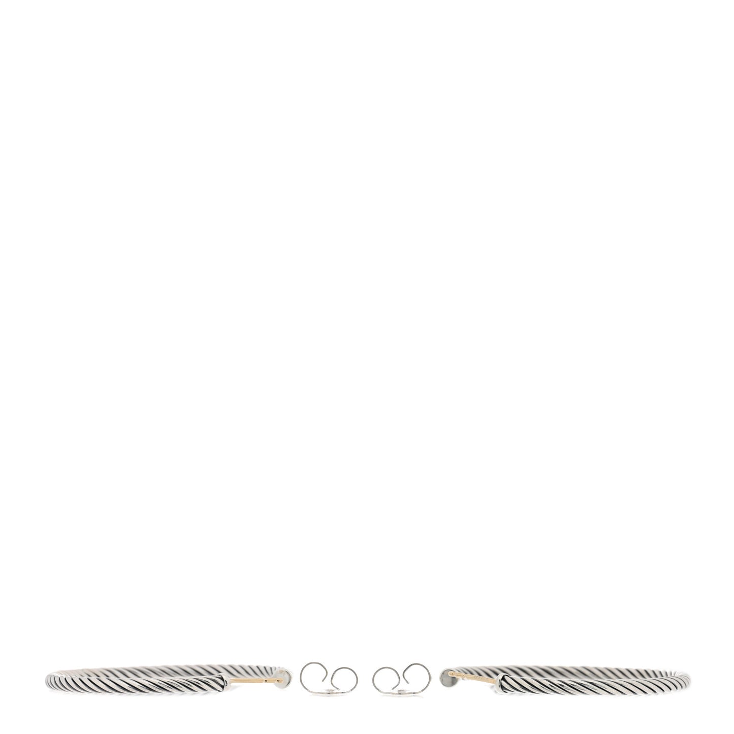 Sterling Silver 45mm Cable Classics Hoop Earrings