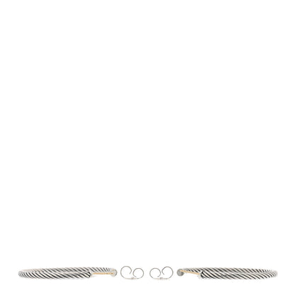 David Yurman Sterling Silver 45mm Cable Classics Hoop Earrings 3 of 4