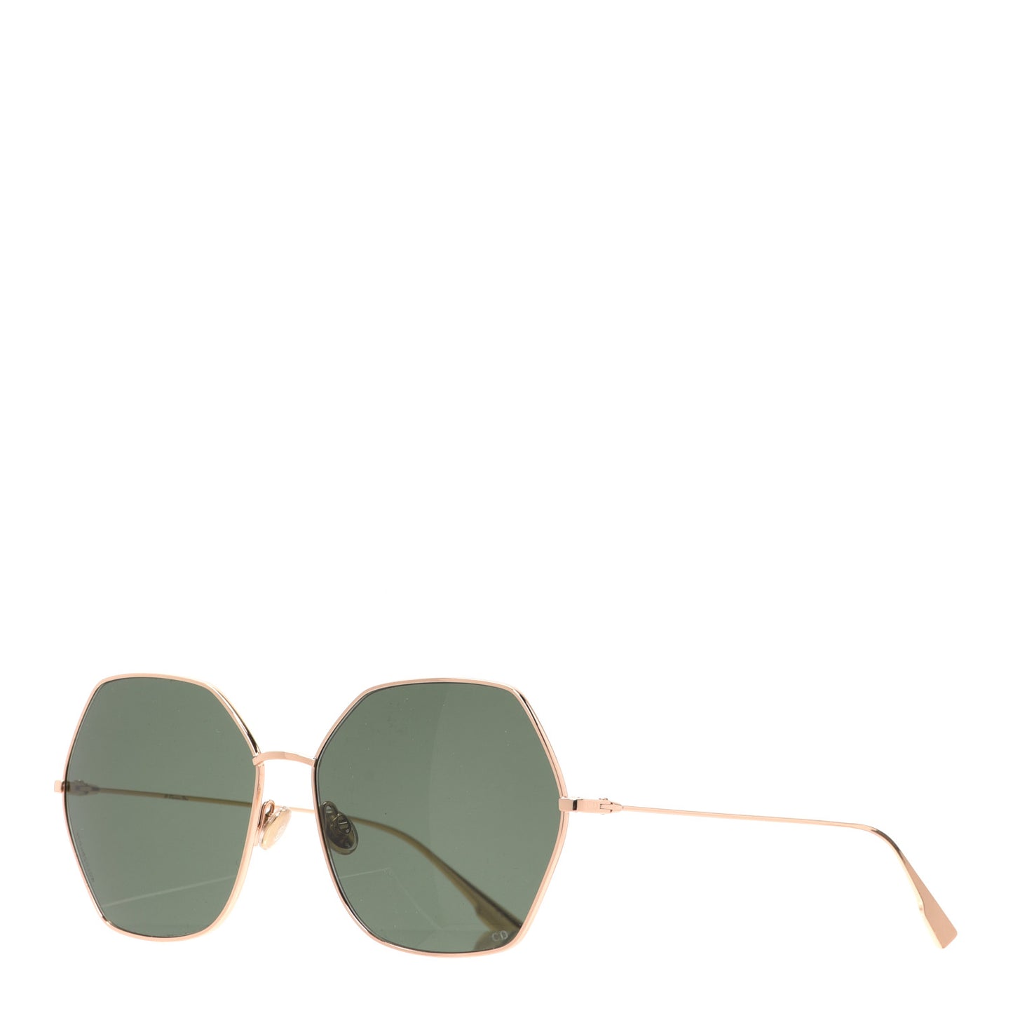 Metal Stellaire 8 Sunglasses Rose Gold Green
