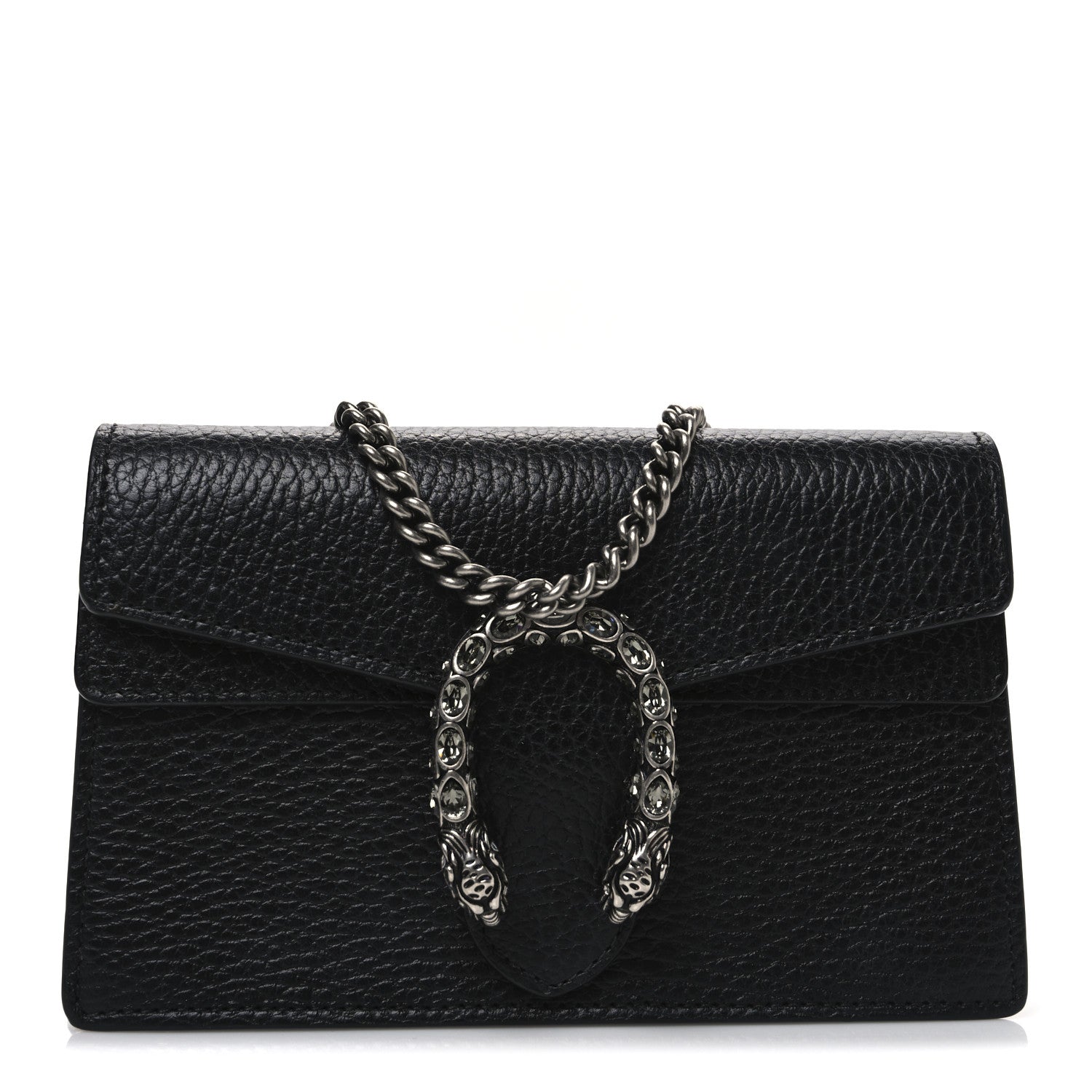Gucci Calfskin Super Mini Dionysus Shoulder Bag Black 1 of 10