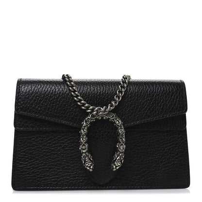 Gucci Calfskin Super Mini Dionysus Shoulder Bag Black 1 of 10