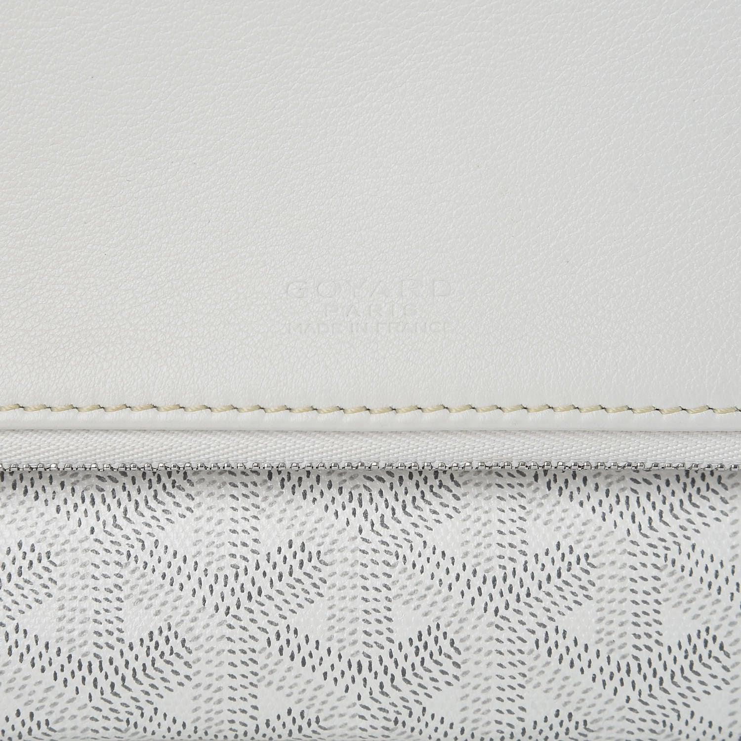 Goyard Goyardine Sainte Marie Soft Clutch White 6 of 11