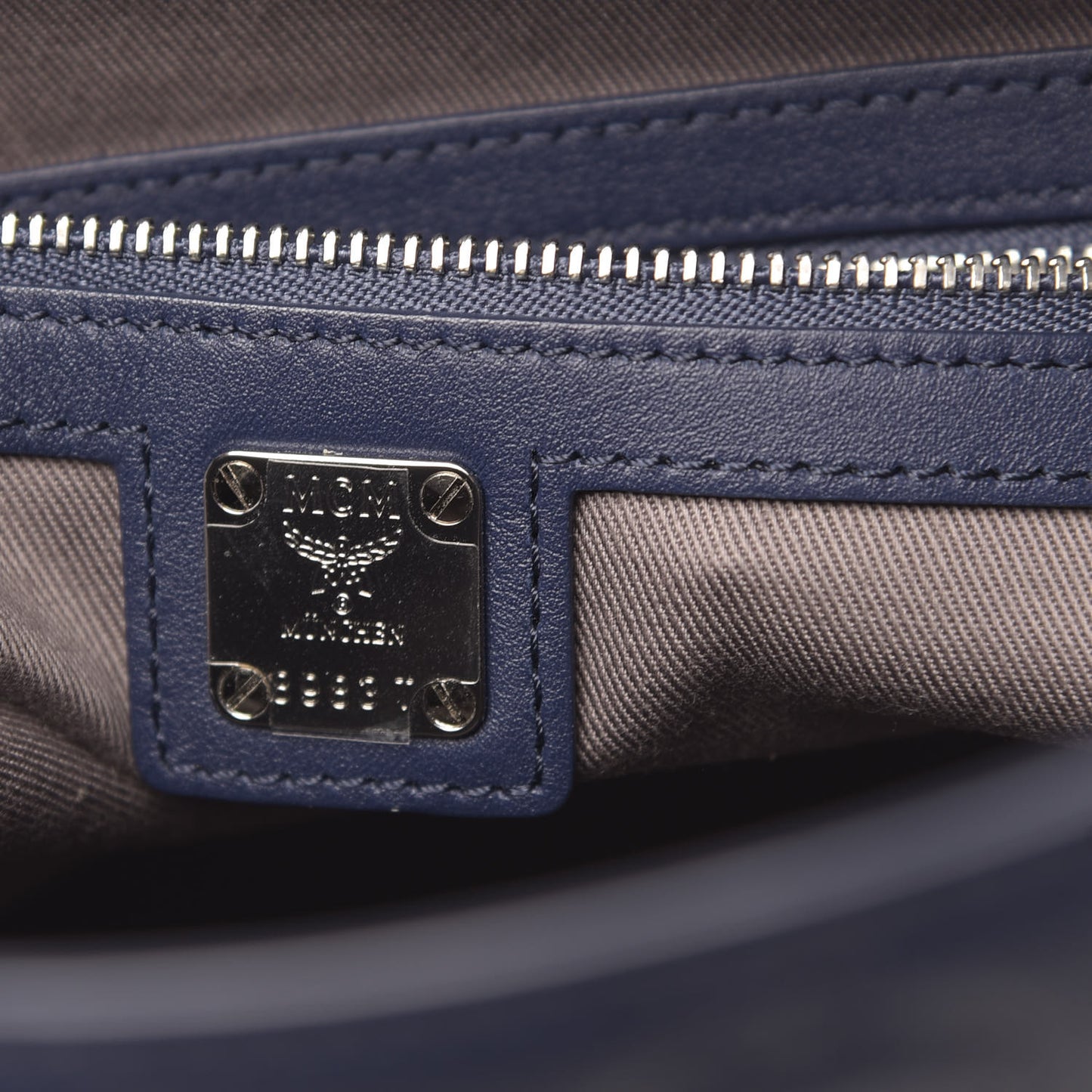 Calfskin Ottomar Monogram Medium Klara Hobo Navy Blue