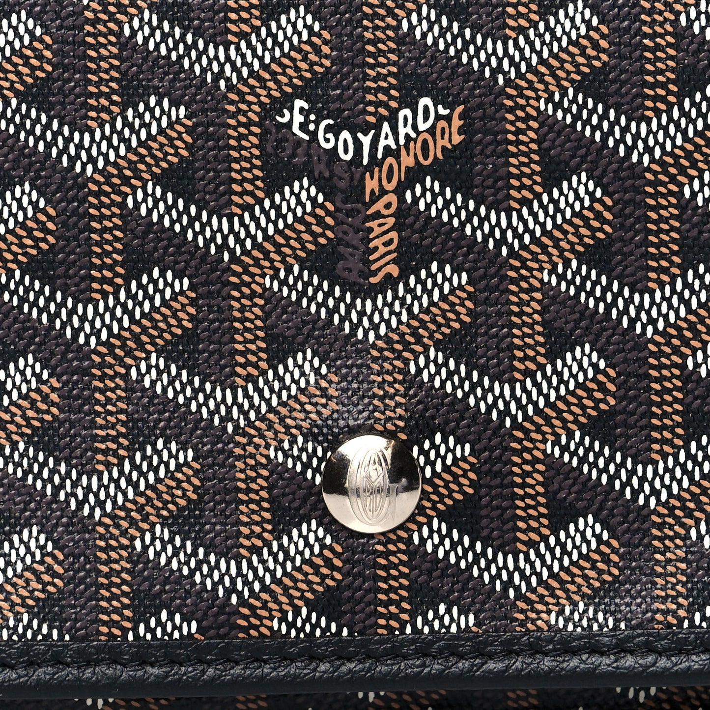 Goyardine Plumet Wallet Clutch Black