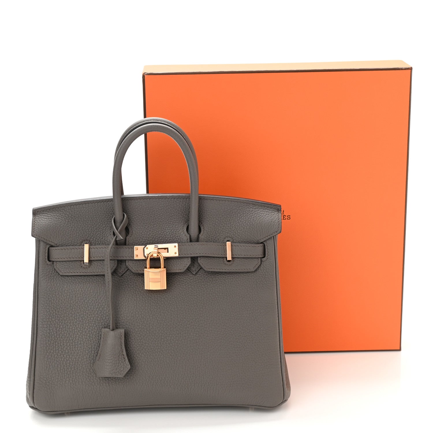 Hermes Togo Birkin 25 Etain 11 of 11