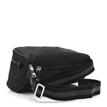 Gucci Nylon Monogram Fanny Pack Belt Bag Black 3 of 10