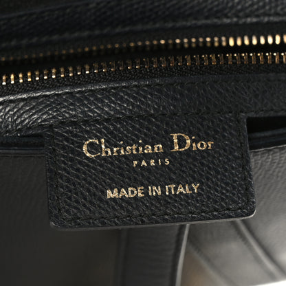Christian Dior Grained Calfskin Saddle Bag Black 6 of 9