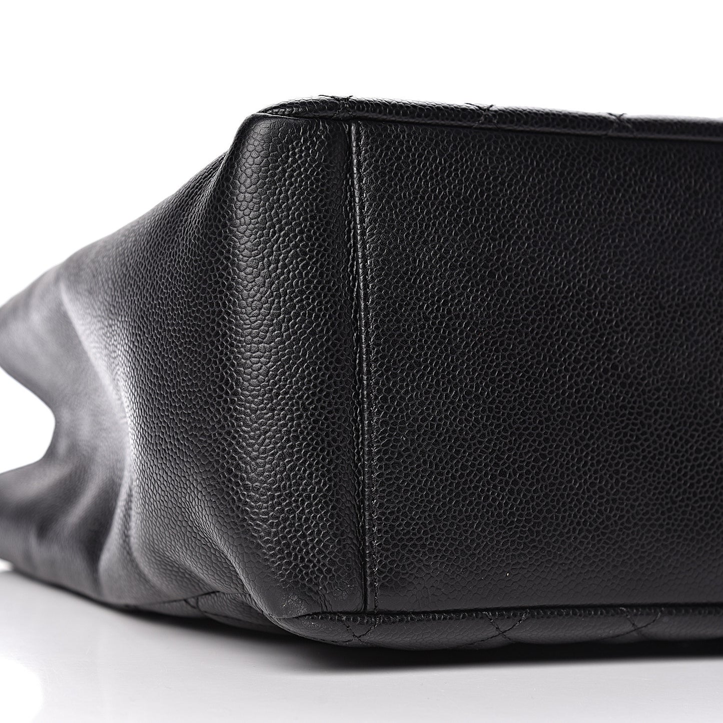 Caviar Quilted Grand Shopping Tote GST Black