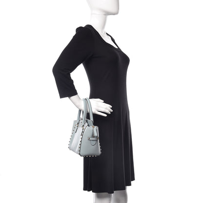 Valentino Garavani Vitello Mini Rockstud Tote Sky Sorbet 2 of 12