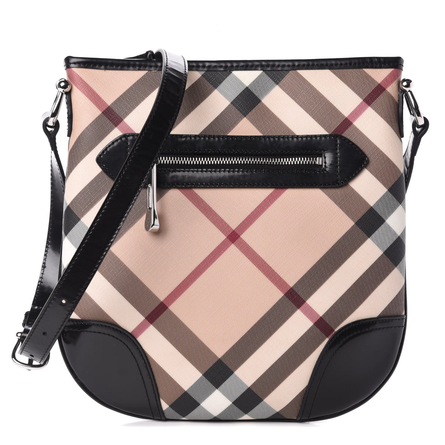 Supernova Check Small Dryden Crossbody Bag Black