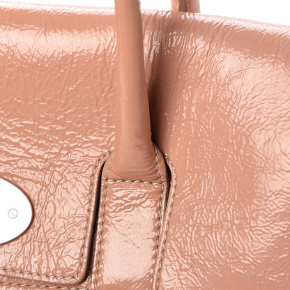Mulberry Wrinkled Patent Small Bayswater Plaster Pink 10 of 22