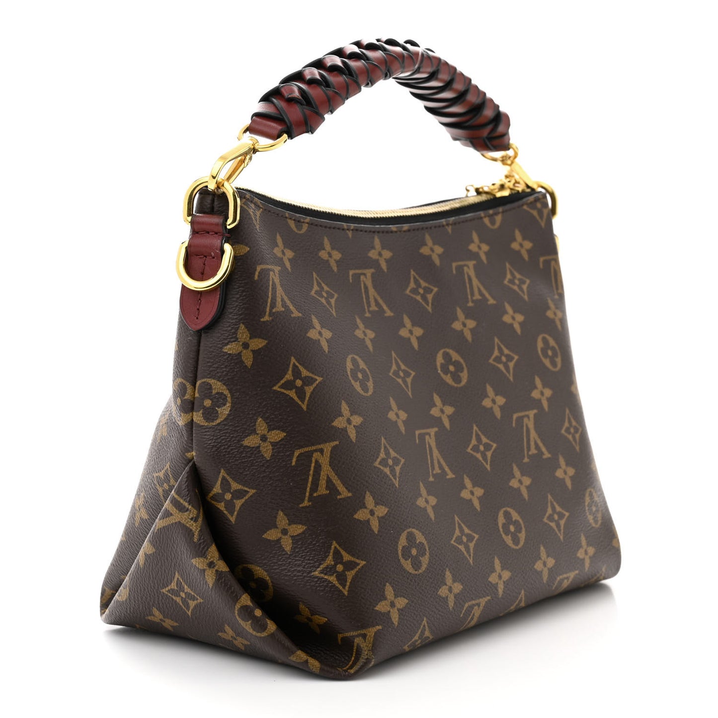 Monogram Beaubourg Hobo Mini Bordeaux Red Peach Safran
