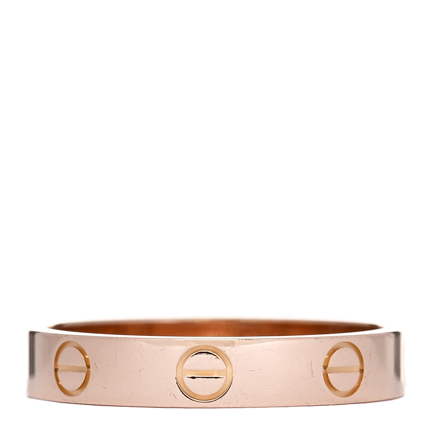 Cartier 18K Pink Gold 3.5mm LOVE Wedding Band Ring 56 7.5 3 of 5
