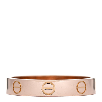 Cartier 18K Pink Gold 3.5mm LOVE Wedding Band Ring 56 7.5 3 of 5
