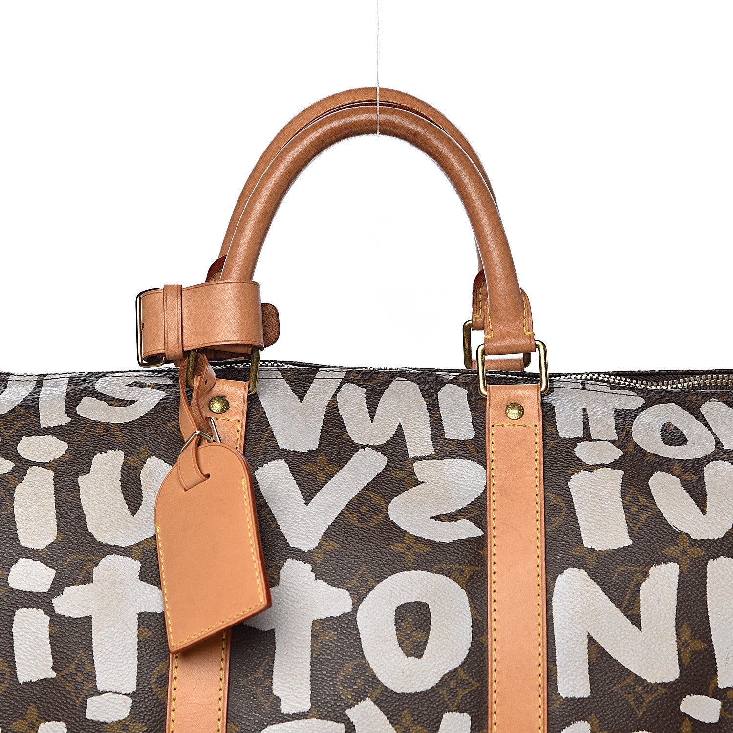Louis Vuitton Graffiti Keepall 50 Silver 14 of 14