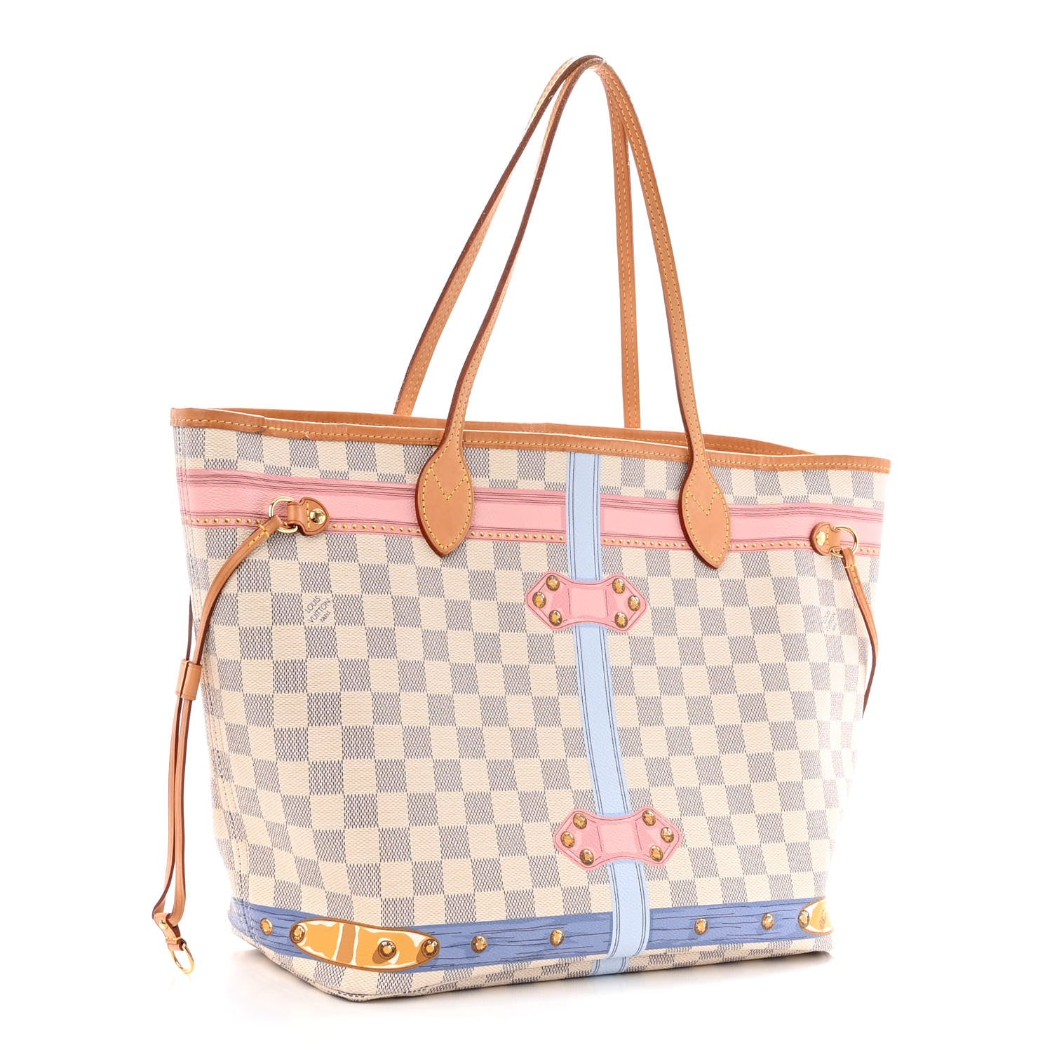 Louis Vuitton Damier Azur Summer Trunks Neo Neverfull MM 4 of 11