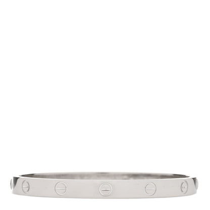 Cartier 18K White Gold LOVE Bracelet 18 2 of 5
