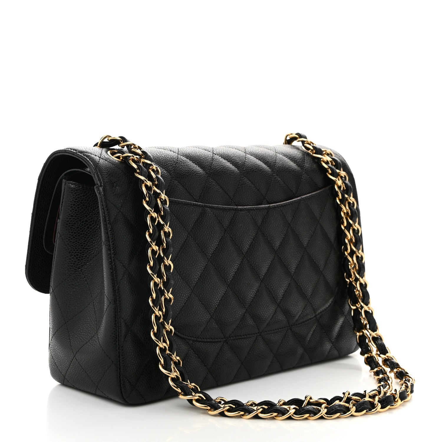 Chanel Caviar Quilted Jumbo Double Flap Black 3 of 11