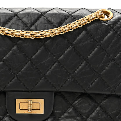 Chanel Aged Calfskin Quilted 2.55 Reissue 225 Flap Black 8 of 10