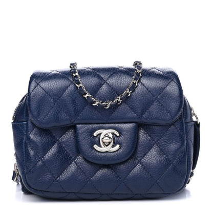Chanel Caviar Quilted New Mini Flap Navy 1 of 4