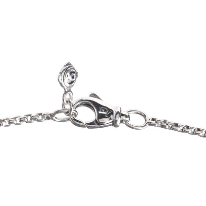 David Yurman Sterling Silver Diamond Hampton Blue Topaz 7mm Petite Albion Pendant Necklace 5 of 6