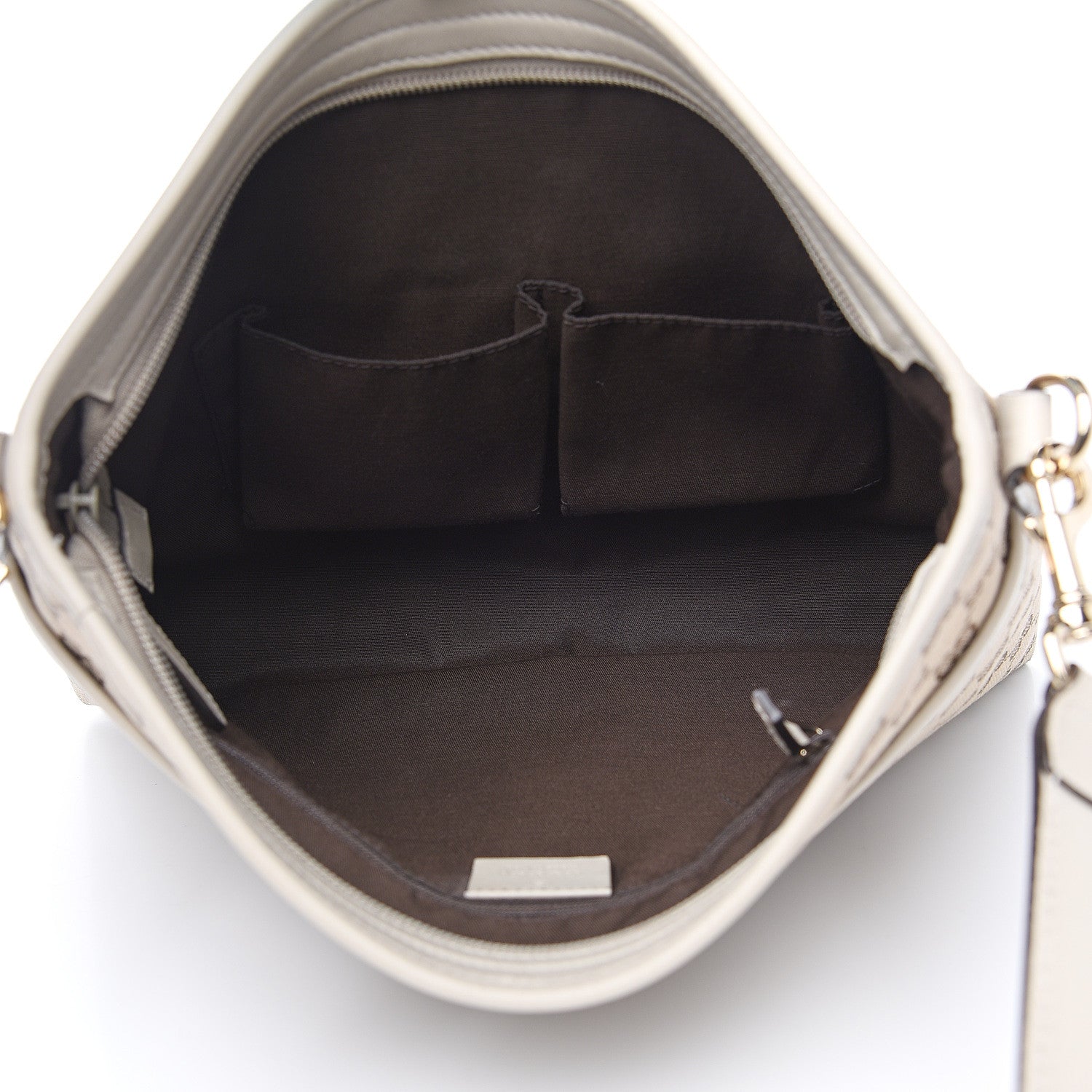 Gucci Monogram Medium Flat Messenger Bag Off White 5 of 11