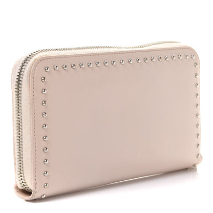 Givenchy Calfskin Studded Pandora Zip Around Wallet Nude Pink 3 of 9