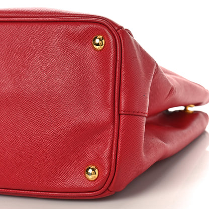 Prada Saffiano Medium Galleria Double Zip Tote Fuoco 8 of 8