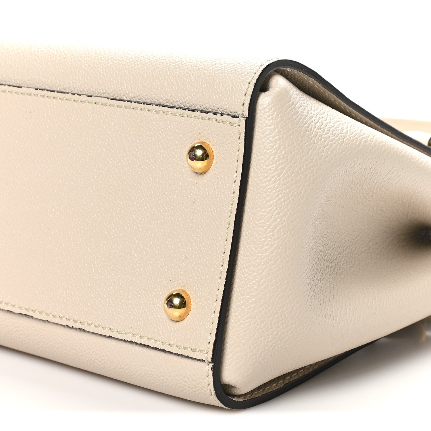 Burberry Soft Grain Calfskin Small Buckle Tote Limestone 9 of 9