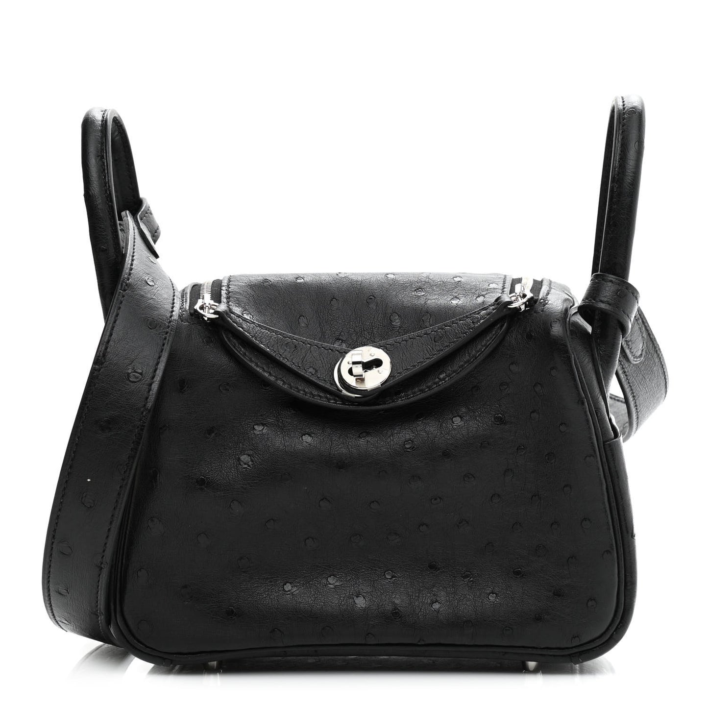 Ostrich Mini Lindy 20 Black